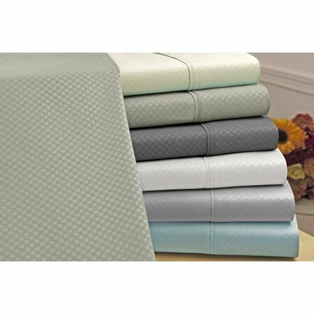 Us Army 6 Piece Embossed Check Sheet Set - King - White 1501KGWH